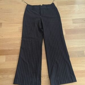 Pink Pinstripes on Black Pants